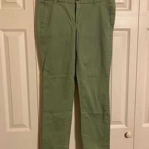 J. Crew Frankie Stretch Women’s Olive Green Casual Pants